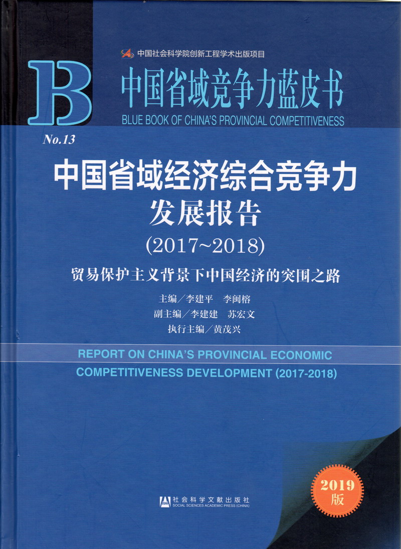 黄片骚B中国省域经济综合竞争力发展报告（2017-2018）